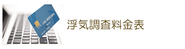 浮気調査料金表